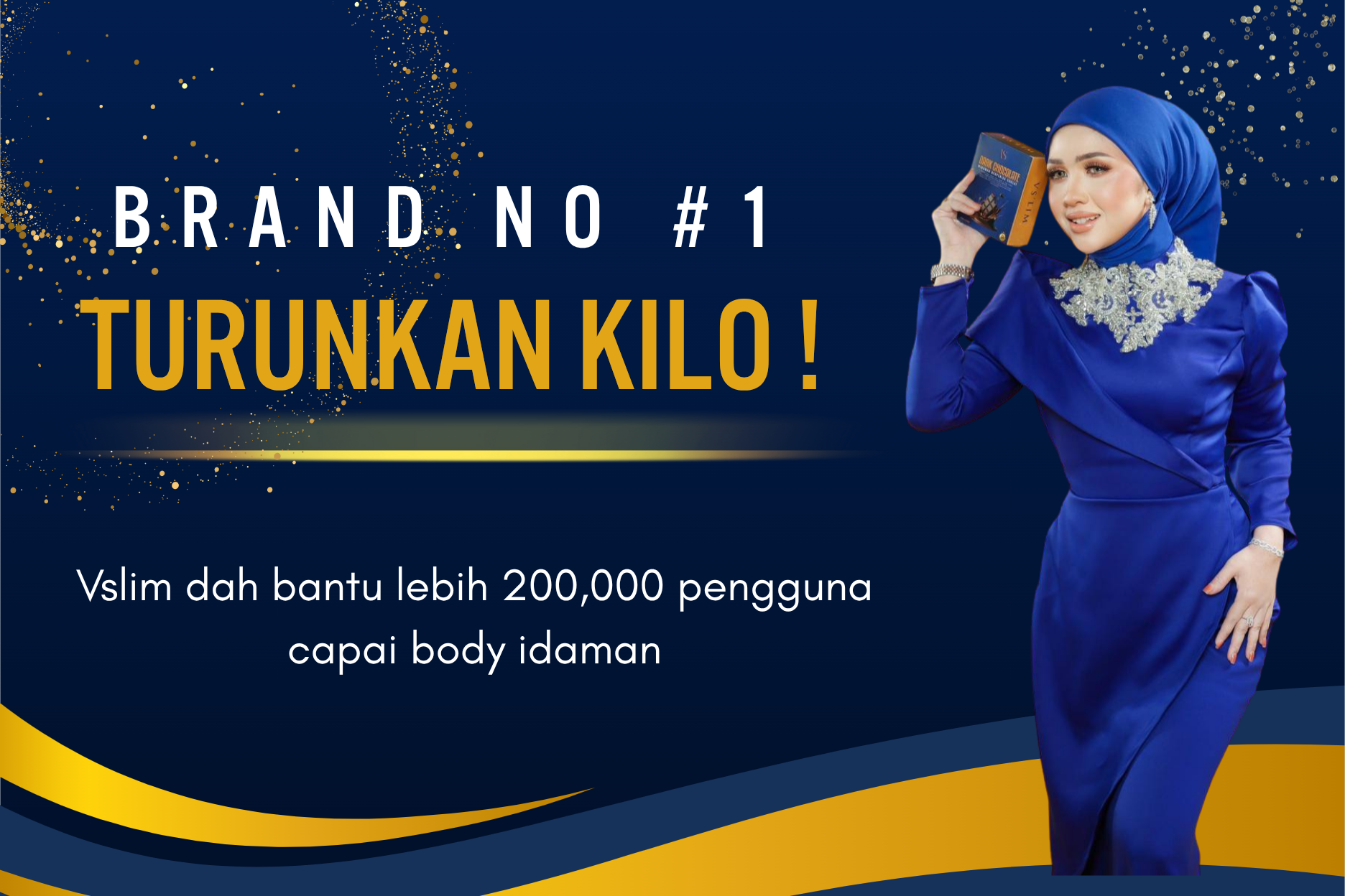 Brand No #1 Turunkan Kilo — Vslim bantu lebih 200,000 pengguna capai body idaman