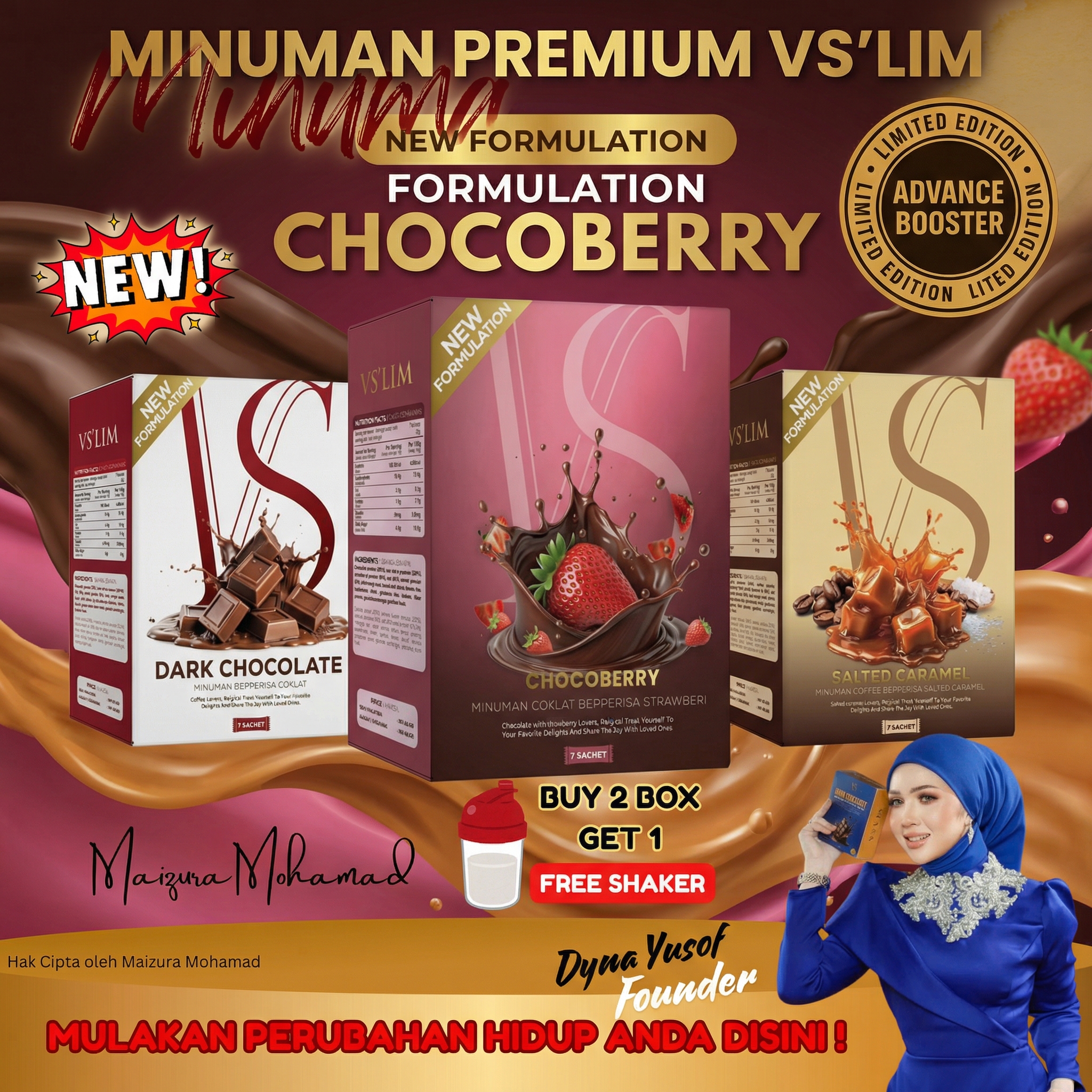 VSlim Premium - Dark Chocolate, Chocoberry & Salted Caramel